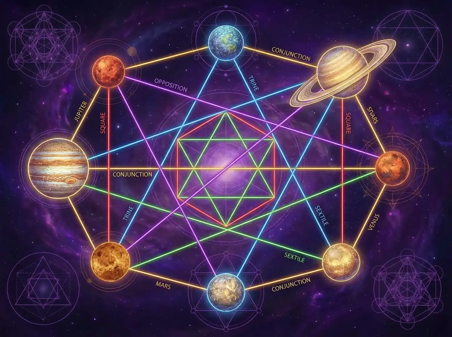 行星相位解读 - 恋恋不忘全集 | 占星学进阶